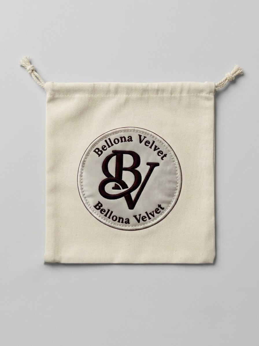 Bellona Velvet Canvas Wash Bag for Pilates Grip Socks